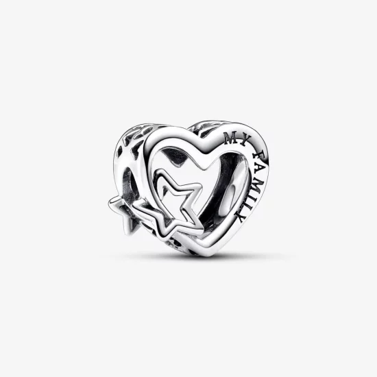 Pandora Openwork Family Heart & Star Charm - 792829C00