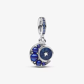 Pandora Sparkling Moon Spinning Dangle Charm - 792979C01 Pandora Sparkling Moon Spinning Dangle Charm - 792979C01