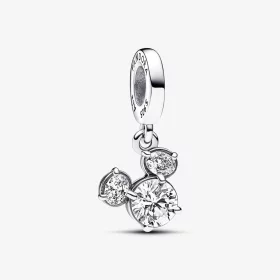 Pandora Disney Mickey Mouse Sparkling Head Silhouette Dangle Charm - 793031C01