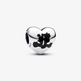 Pandora Disney Mickey Mouse & Minnie Mouse Heart Charm - 793092C01 Pandora Disney Mickey Mouse & Minnie Mouse Heart Charm - 793092C01