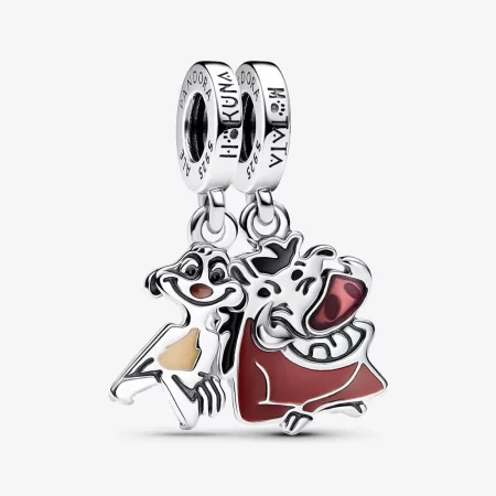 Pandora Disney The Lion King Timon & Pumbaa Splittable Dangle Charm - 793357C01