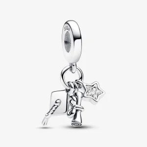 (image for) Pandora 2024 Graduation Triple Dangle Charm - 793240C01