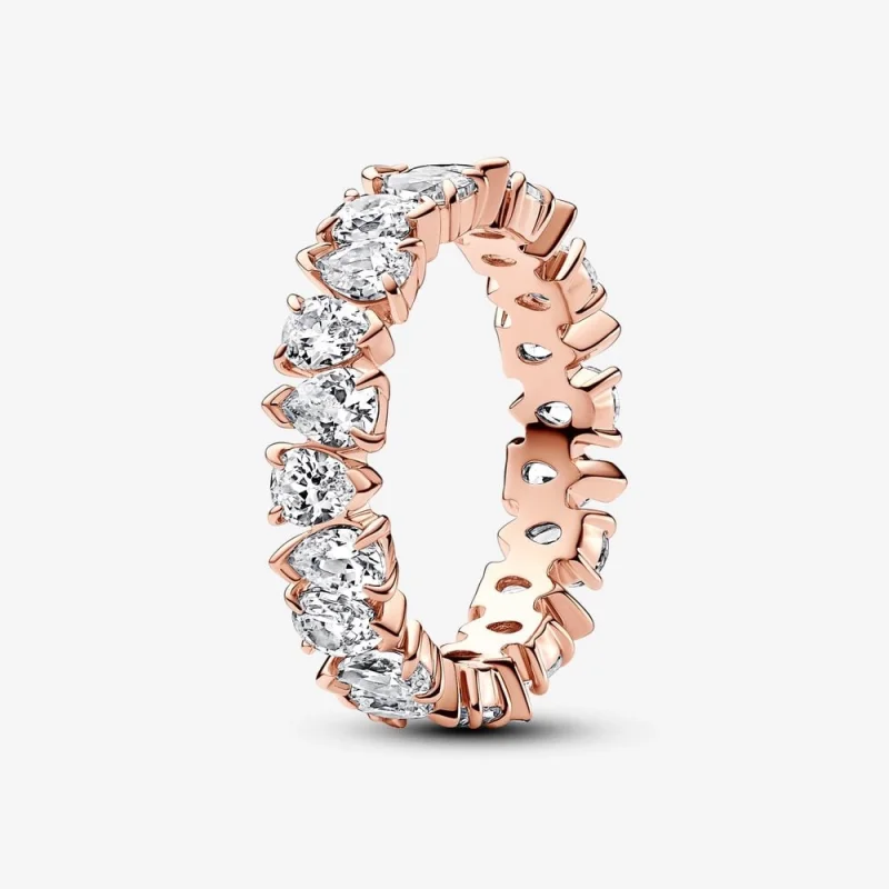 (image for) Pandora Alternating Sparkling Band Ring - 183021C01 - Product Image