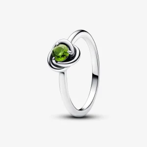 (image for) Pandora August Spring Green Eternity Circle Ring - 192993C08