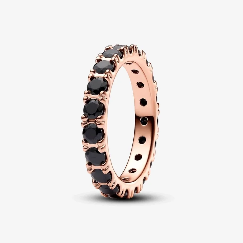 (image for) Pandora Black Sparkling Row Eternity Ring - 180050C02 - Product Image