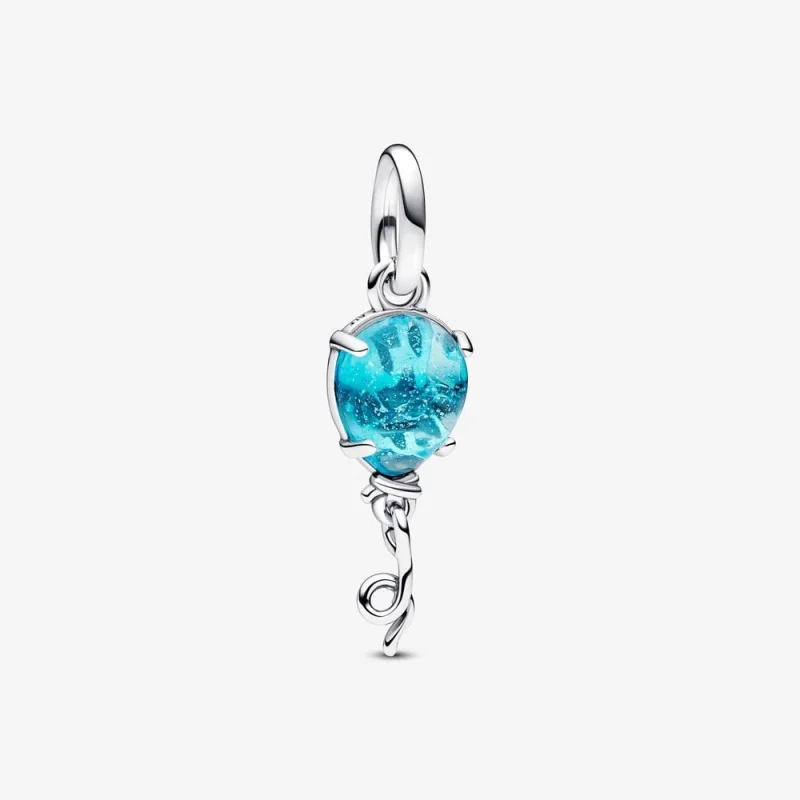 (image for) Pandora Blue Murano Glass Balloon Dangle Charm - 792792C01 - Product Image