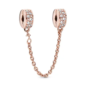 (image for) Pandora Clear Pavé Safety Chain Clip Charm - 786322CZ