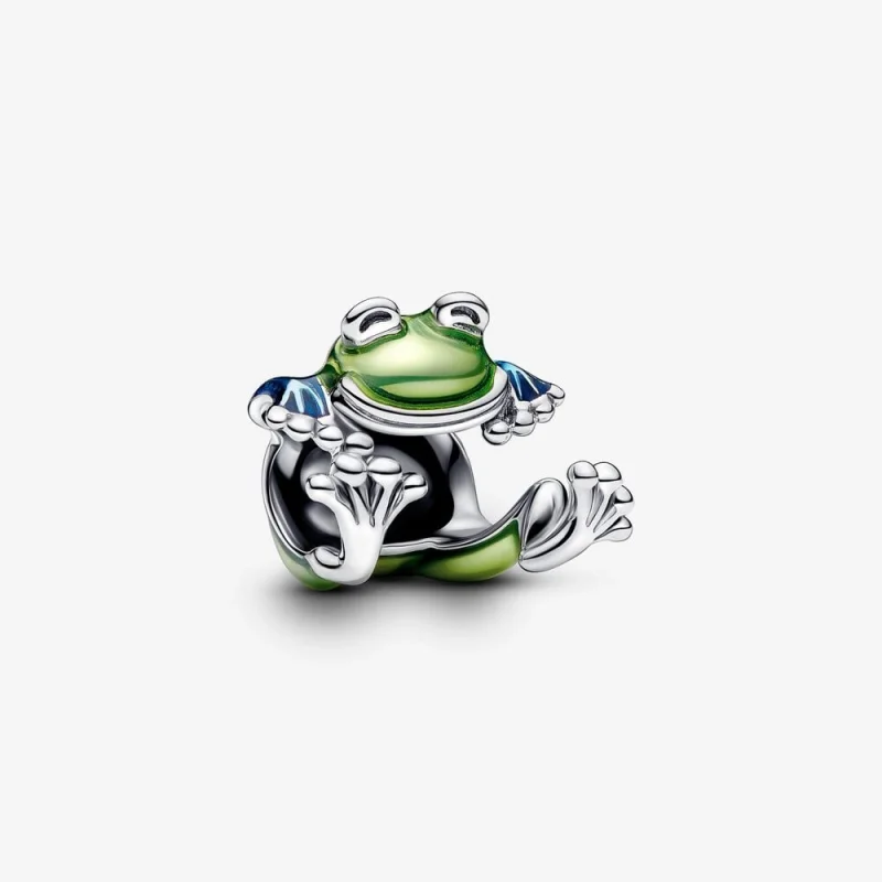 (image for) Pandora Climbing Frog Charm - 793342C01 - Product Image