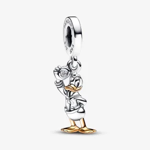 (image for) Pandora Disney 100th Anniversary Donald Duck Lab-grown Diamond Dangle Charm - 792683C01