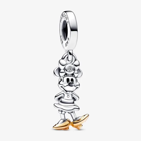 (image for) Pandora Disney 100th Anniversary Minnie Mouse Lab-grown Diamond Dangle Charm - 792559C01