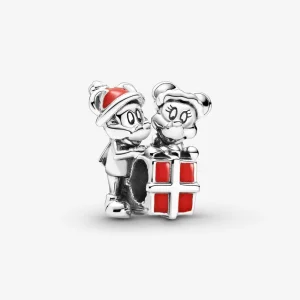 (image for) Pandora Disney Mickey Mouse and Minnie Mouse Present Charm - 799194C01