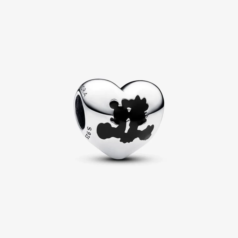 (image for) Pandora Disney Mickey Mouse & Minnie Mouse Heart Charm - 793092C01 - Product Image