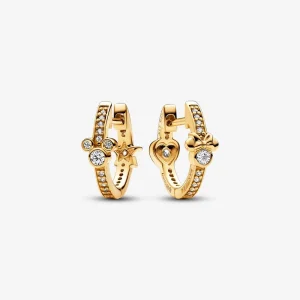 (image for) Pandora Disney Mickey Mouse & Minnie Mouse Sparkling Hoop Earrings - 262959C01