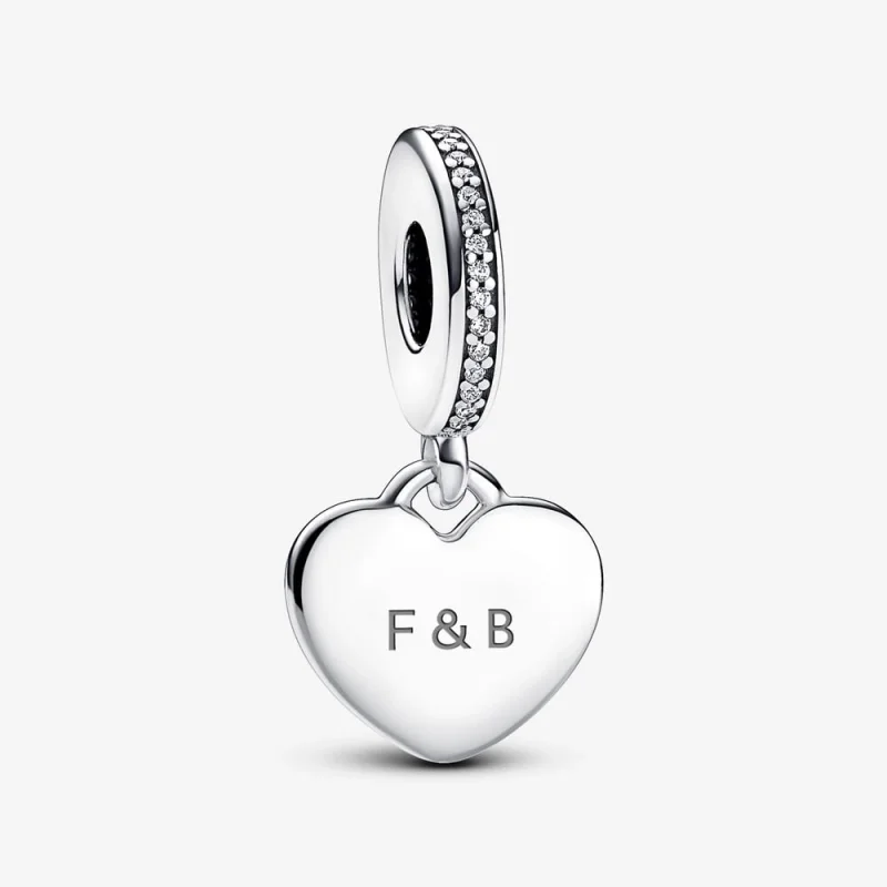 (image for) Pandora Engravable Heart Tag Dangle Charm - 798761C01 - Product Image