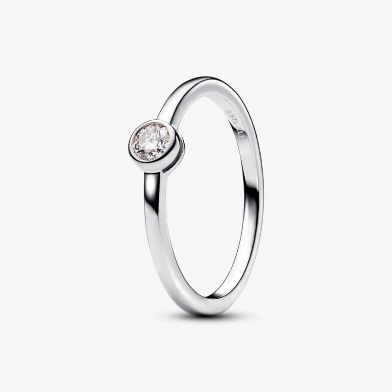 (image for) Pandora Era Lab-grown Diamond Bezel Ring 0.15 carat tw Sterling Silver - 192894C01 - Product Image