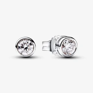 (image for) Pandora Era Lab-grown Diamond Bezel Stud Earrings 0.30 carat tw Sterling Silver - 292857C01