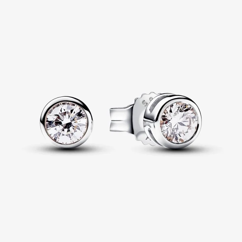 (image for) Pandora Era Lab-grown Diamond Bezel Stud Earrings 0.30 carat tw Sterling Silver - 292857C01 - Product Image