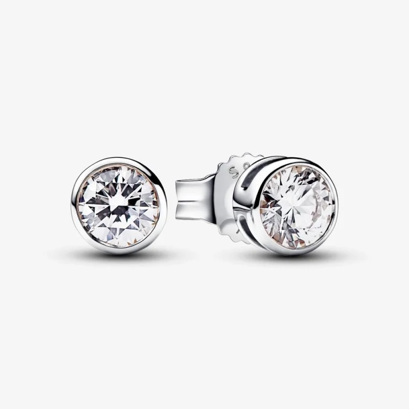 (image for) Pandora Era Lab-grown Diamond Bezel Stud Earrings 0.50 carat tw Sterling Silver - 292864C01 - Product Image
