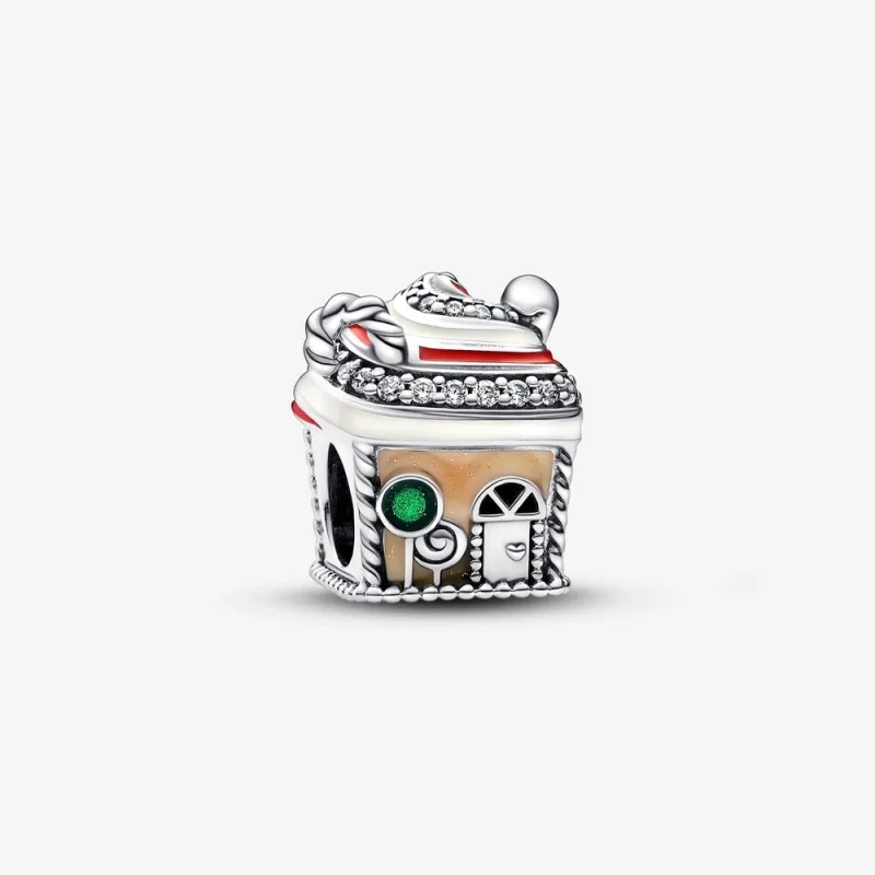 (image for) Pandora Festive Gingerbread House Charm - 792363C01 - Product Image