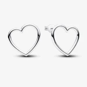 (image for) Pandora Front-facing Heart Stud Earrings - 293077C00