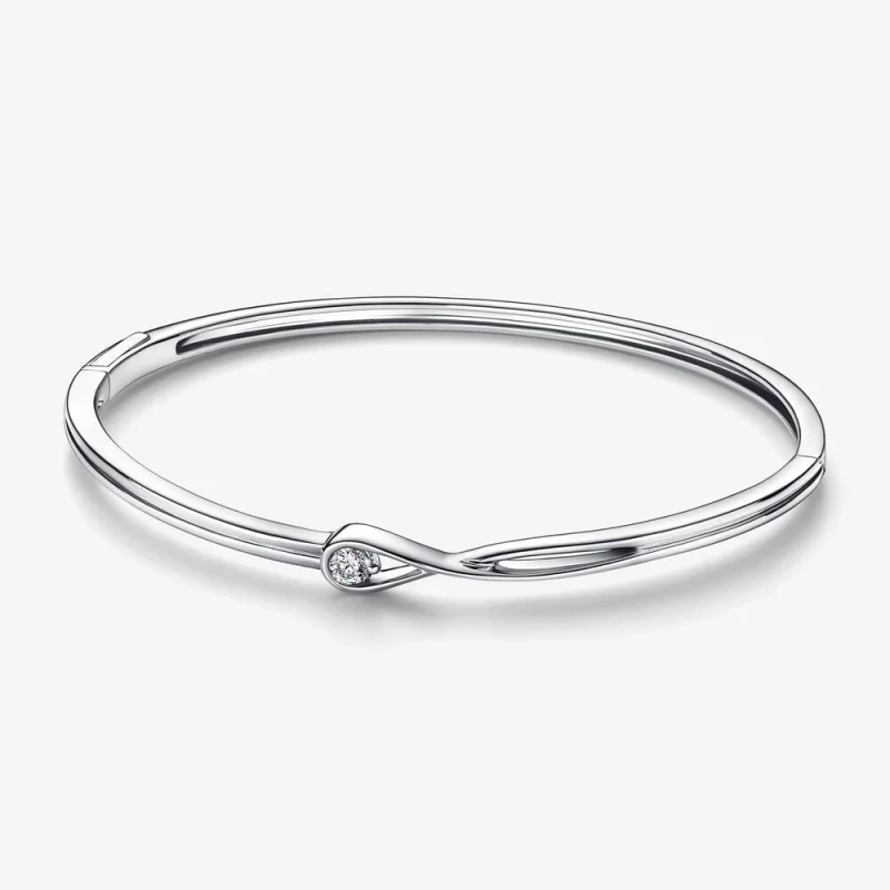 (image for) Pandora Infinite Lab-grown Diamond Bangle 0.15 carat tw Sterling Silver - 592065C01 - Product Image