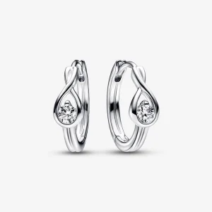 (image for) Pandora Infinite Lab-grown Diamond Hoop Earrings 0.20 carat tw Sterling Silver - 292412C01