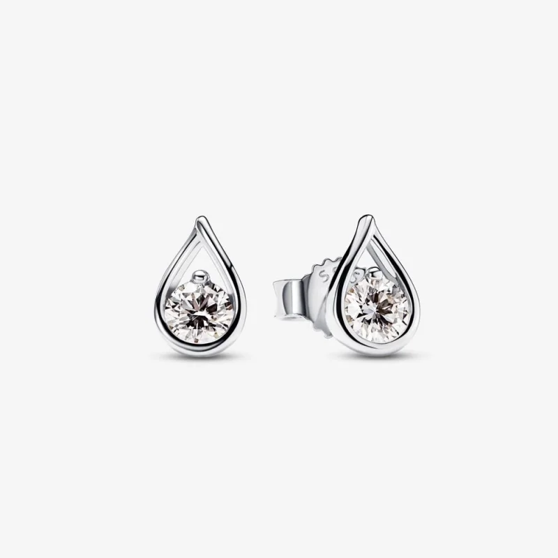 (image for) Pandora Infinite Lab-grown Diamond Stud Earrings 0.20 carat tw Sterling Silver - 299452C01 - Product Image