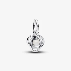 (image for) Pandora June Freshwater Cultured Pearl Eternity Circle Dangle Charm - 793125C06
