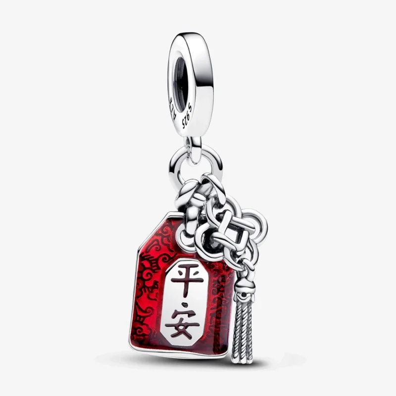 (image for) Pandora Lucky Amulet Double Dangle Charm - 793054C01 - Product Image