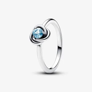 (image for) Pandora March Sea Aqua Blue Eternity Circle Ring - 192993C03