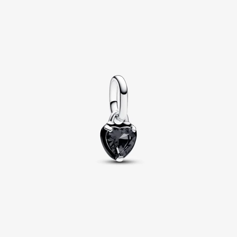 (image for) Pandora ME Black Chakra Heart Mini Dangle Charm - 793042C01 - Product Image