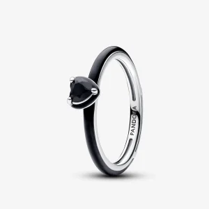 Pandora ME Black Chakra Heart Ring - 193088C01 (image for) Pandora ME Black Chakra Heart Ring - 193088C01