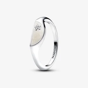 (image for) Pandora ME Halved Enamel Signet Ring - 193325C01