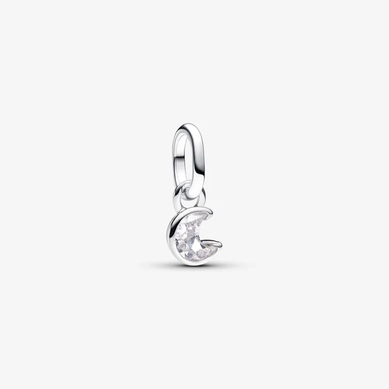 (image for) Pandora ME Sparkling Moon Mini Dangle Charm - 793364C01 - Product Image