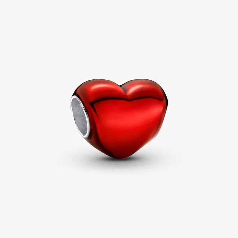 (image for) Pandora Metallic Red Heart Charm - 793337C02 - Product Image
