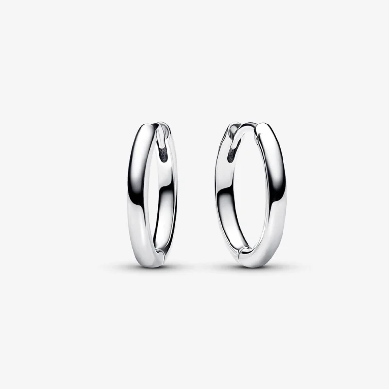 (image for) Pandora Moments 18 mm Charm Hoop Earrings - 293355C00 - Product Image