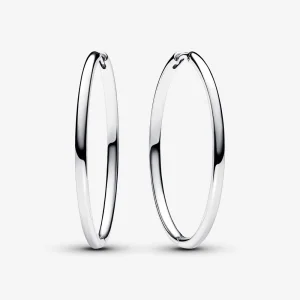 (image for) Pandora Moments 40 mm Charm Hoop Earrings - 293336C00