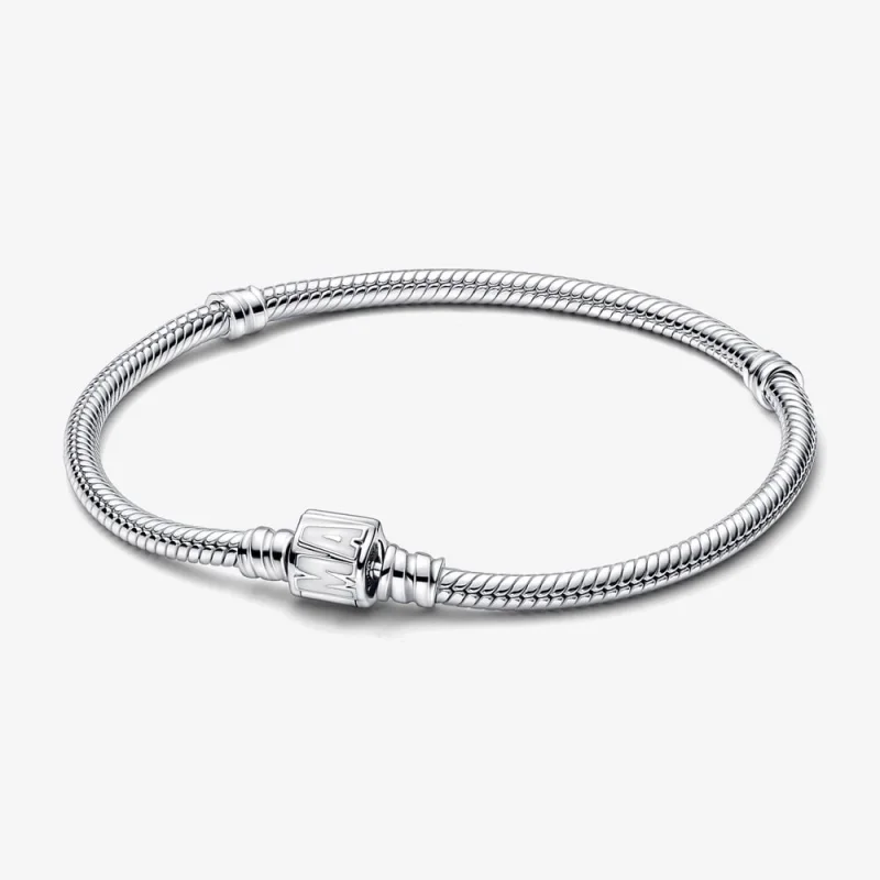 (image for) Pandora Moments Marvel Logo Clasp Snake Chain Bracelet - 592561C01 - Product Image