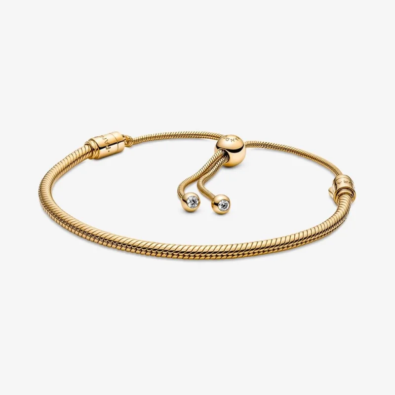 (image for) Pandora Moments Snake Chain Slider Bracelet - 569652C01 - Product Image