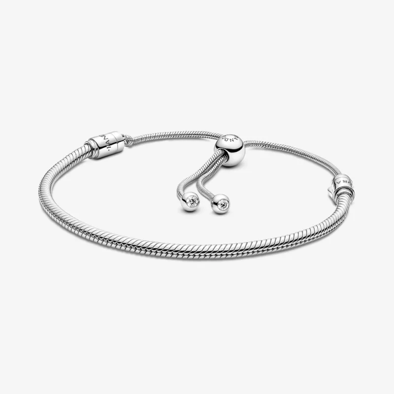 (image for) Pandora Moments Snake Chain Slider Bracelet - 599652C01 - Product Image