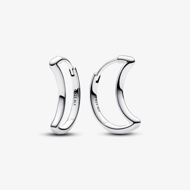 (image for) Pandora Moon Hoop Earrings - 292989C00 - Product Image