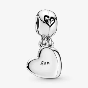 (image for) Pandora Mother & Son Heart Split Dangle Charm - 797777EN16