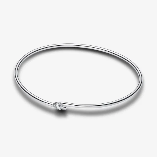 (image for) Pandora Nova Lab-grown Diamond Open Bangle 0.25 carat tw Sterling Silver - 593220C01