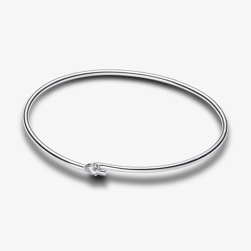 (image for) Pandora Nova Lab-grown Diamond Open Bangle 0.25 carat tw Sterling Silver - 593220C01 - Product Image