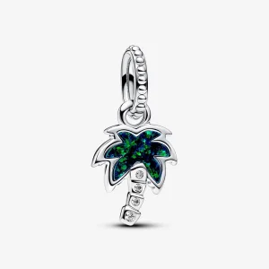 (image for) Pandora Opalescent Green Palm Tree Dangle Charm - 793352C01