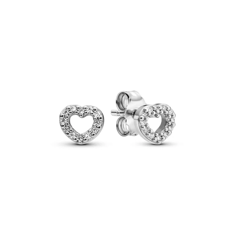 (image for) Pandora Open Heart Stud Earrings - 290528CZ - Product Image