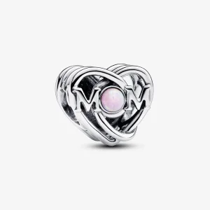 (image for) Pandora Openwork Mom & Heart Charm - 793233C01