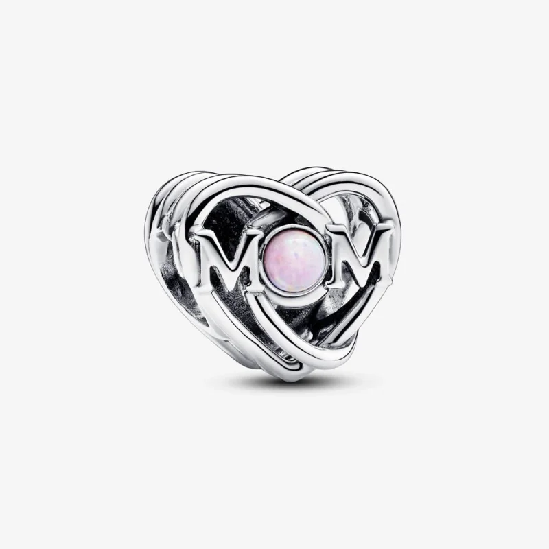 (image for) Pandora Openwork Mom & Heart Charm - 793233C01 - Product Image