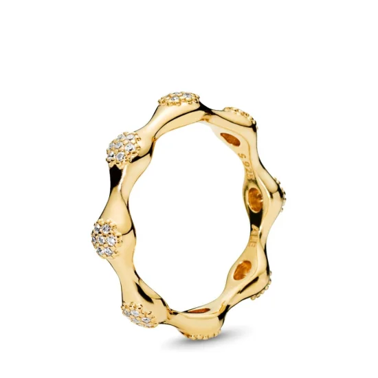 (image for) Pavé Modern LovePods Gold Plated Stackable Ring