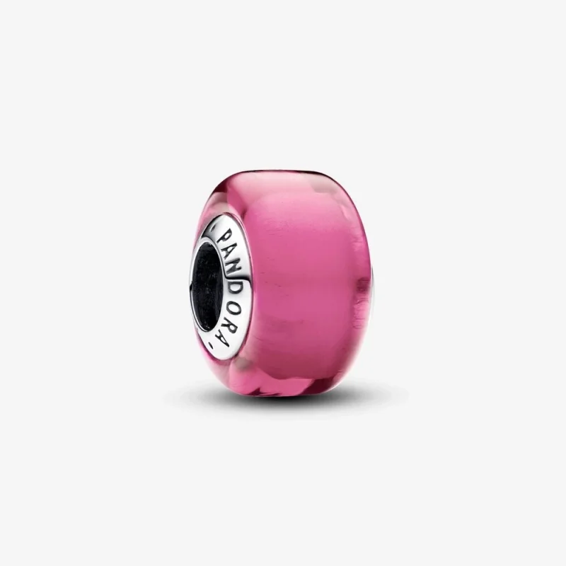 (image for) Pandora Pink Mini Murano Glass Charm - 793107C00 - Product Image